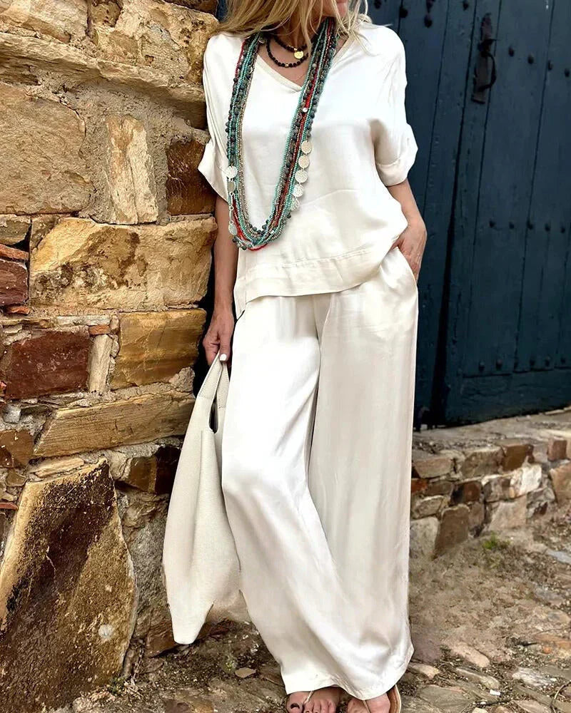 Carmen | Damen Elegantes Zweiteiliges Outfit mit lockerem Schnitt