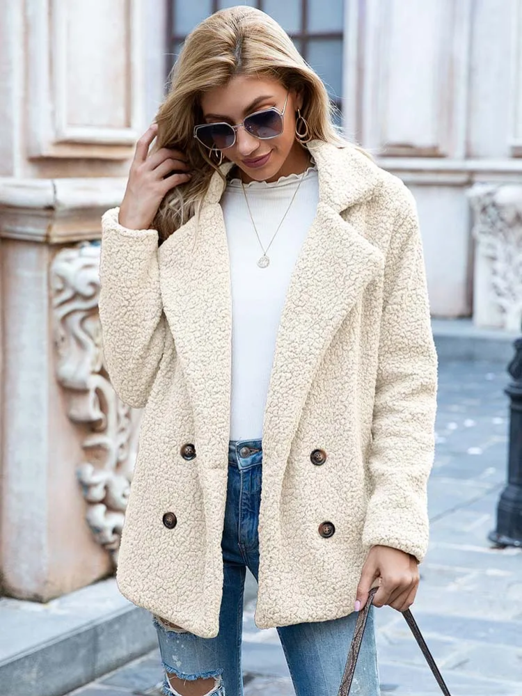 Tanja | Kuscheliger Stylischer Teddy-Jacke Damen