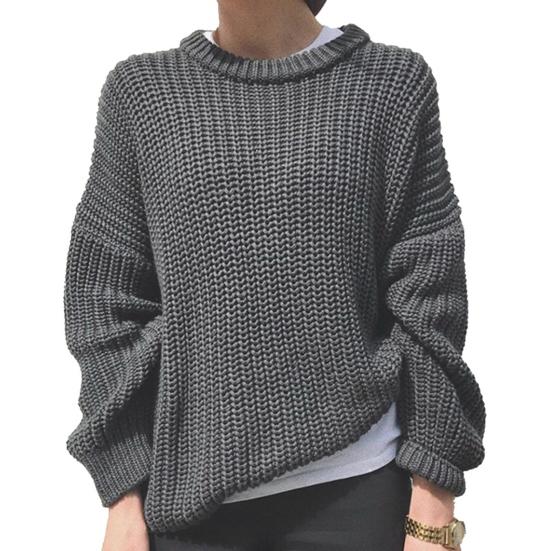 Elisa | Damen Winterpullover mit Rippstruktur