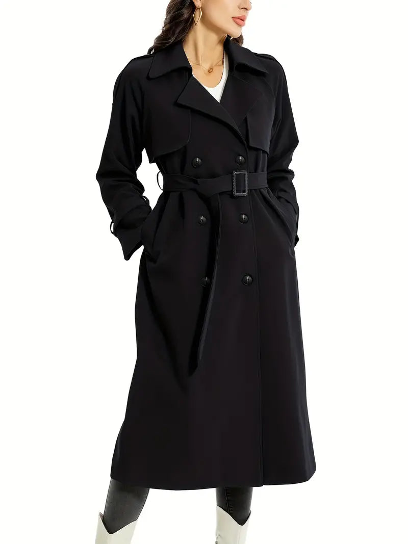 Birgit | Damen Winter-Trenchcoat mit Gürtel