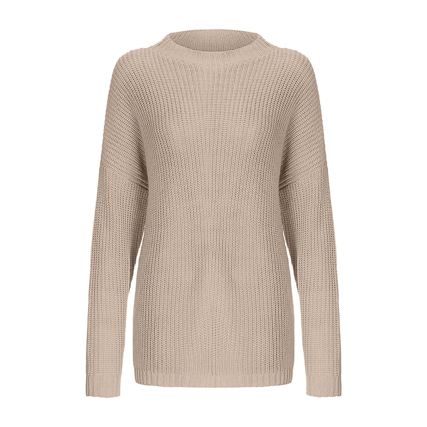 Elfriede | Damen Zweifarbiger Strickpullover mit Musterdesign