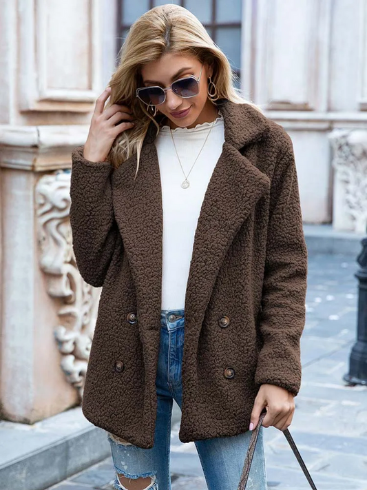 Tanja | Kuscheliger Stylischer Teddy-Jacke Damen