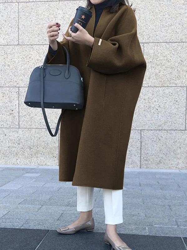 Angela | Damen Winter-Langmantel im minimalistischen Stil