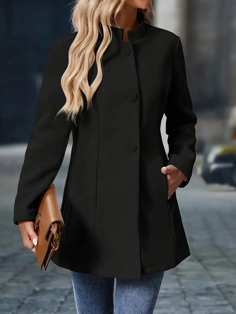 Sofia | Damen Winter Mantel mit Knöpfen