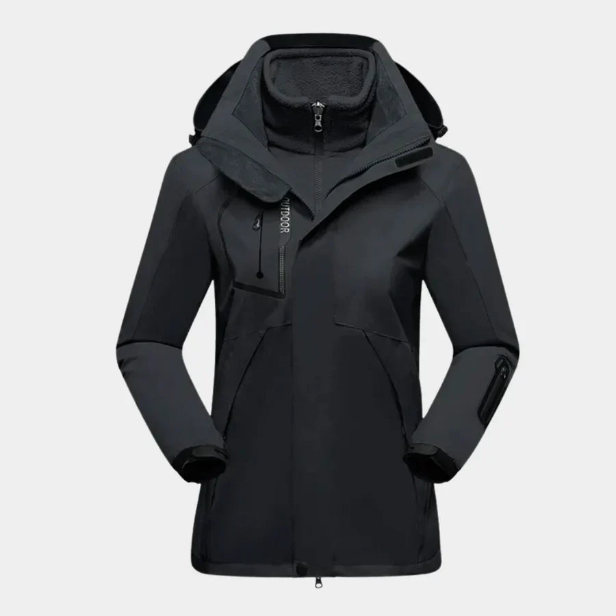 Claudia | Damen Wasserdichte Winterjacke mit Kapuze