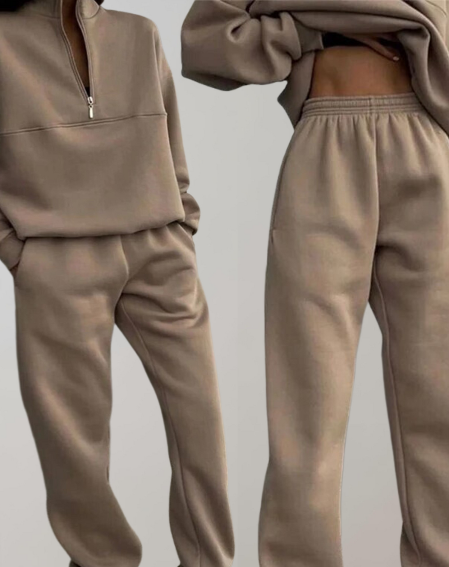 Maria | Damen Half-Zip Loungewear Set mit lockerer Passform