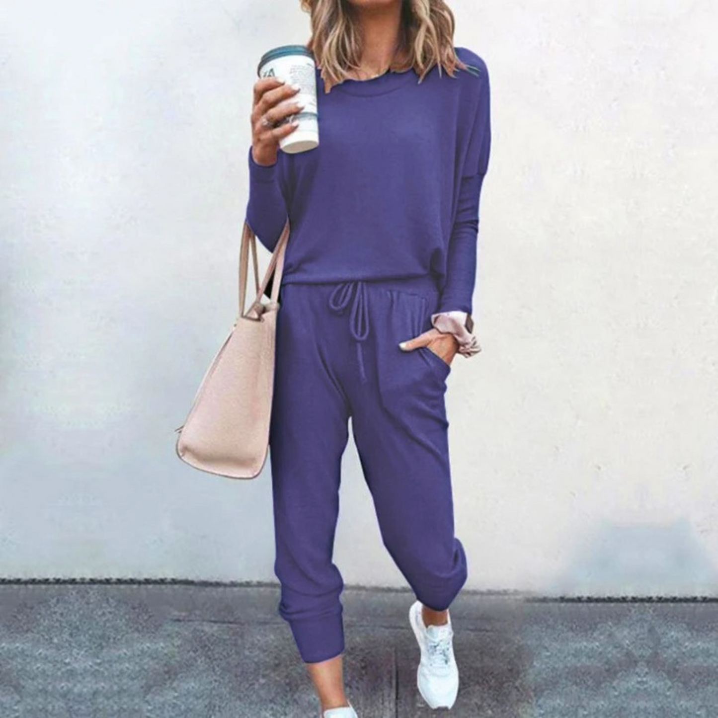 Natalie | Damen Zweiteiliges Lässiges Jogger Lounge Set