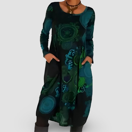 Rita | Stilvolles Kleid mit lockerem Sitz und Print
