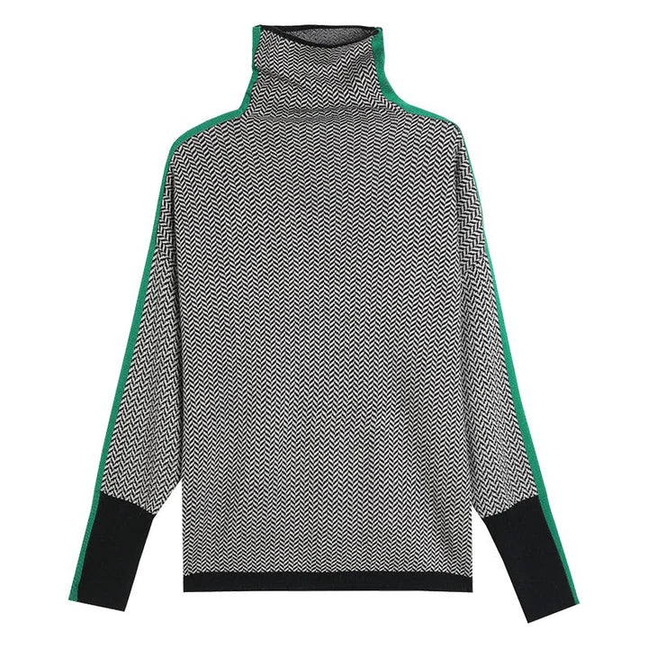 Emma | Damen Strickpullover mit geometrischem Muster