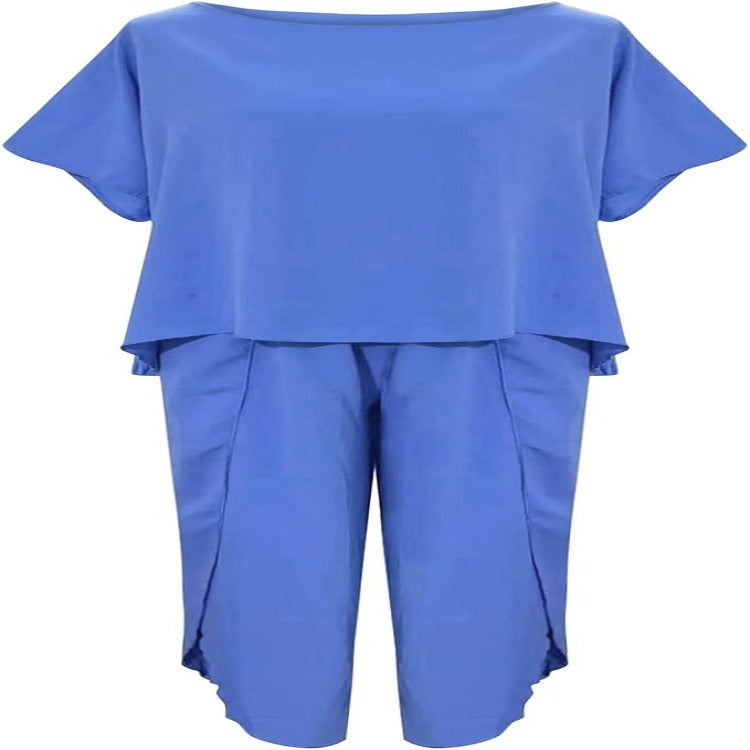 Victoria | Damen Lässiges Weites Zweiteiliges Lounge Set