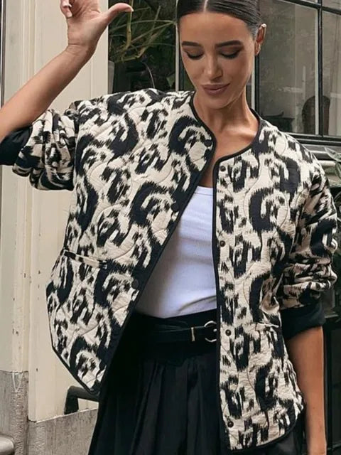 Jacqueline| Frühlingsjacke mit Blumenprint Damen