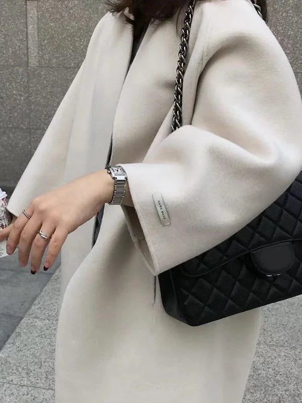 Angela | Damen Winter-Langmantel im minimalistischen Stil