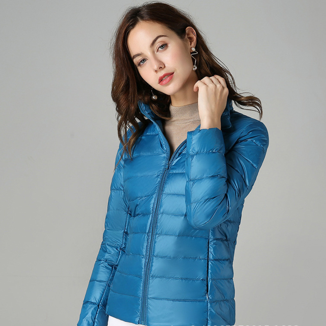 Sabina | Leichte Damen Winter-Pufferjacke mit Reißverschluss