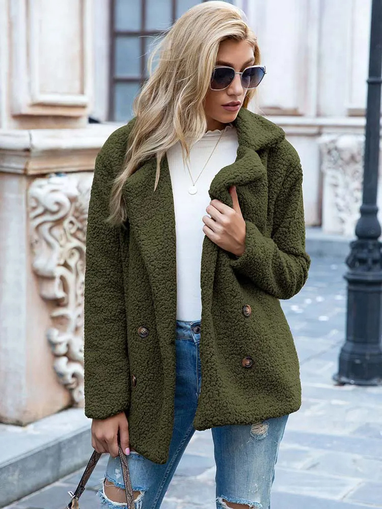 Tanja | Kuscheliger Stylischer Teddy-Jacke Damen