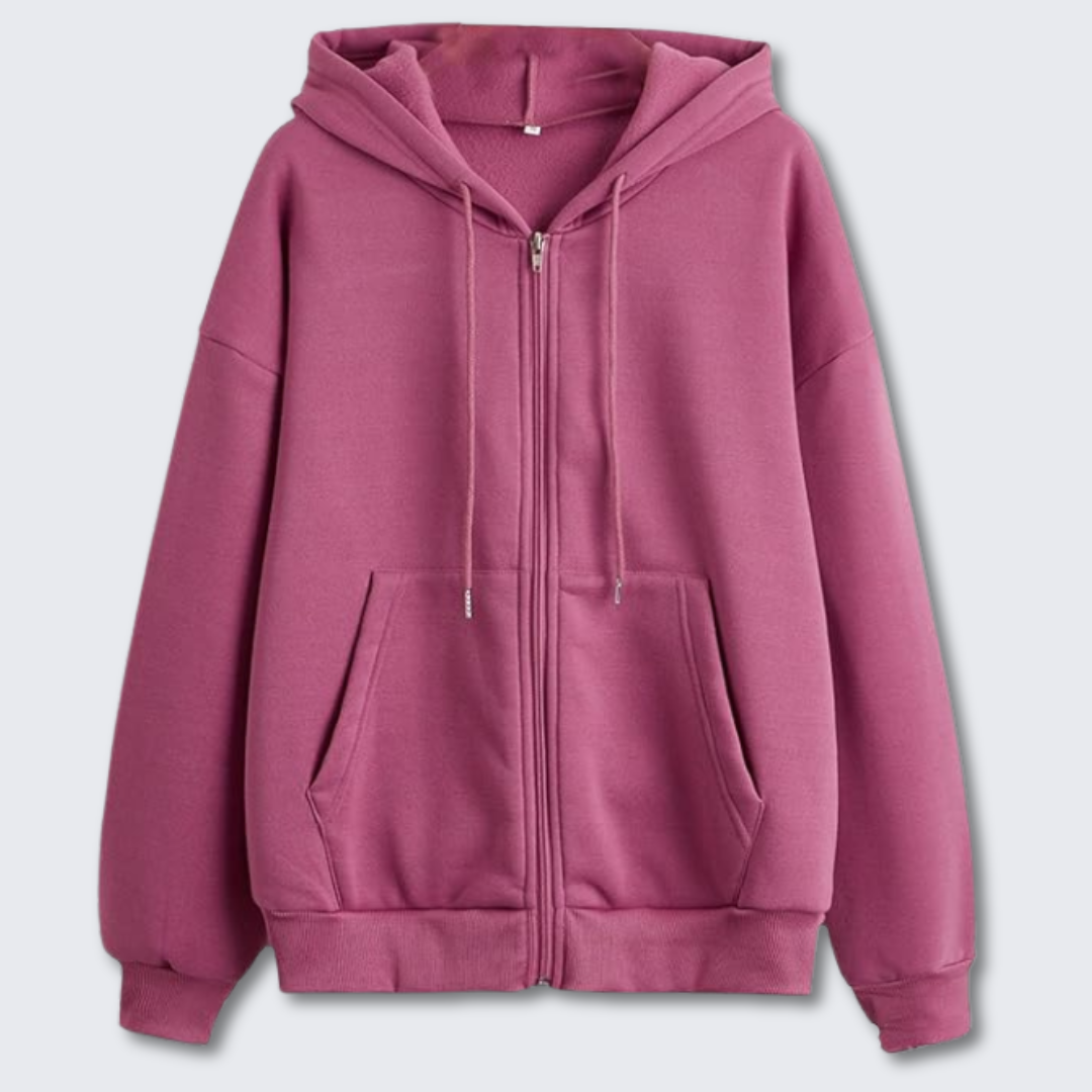 Lara | Stylischer Freizeit-Hoodie mit Reißverschluss