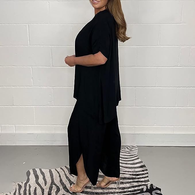 Victoria | Damen Lässiges Weites Zweiteiliges Lounge Set
