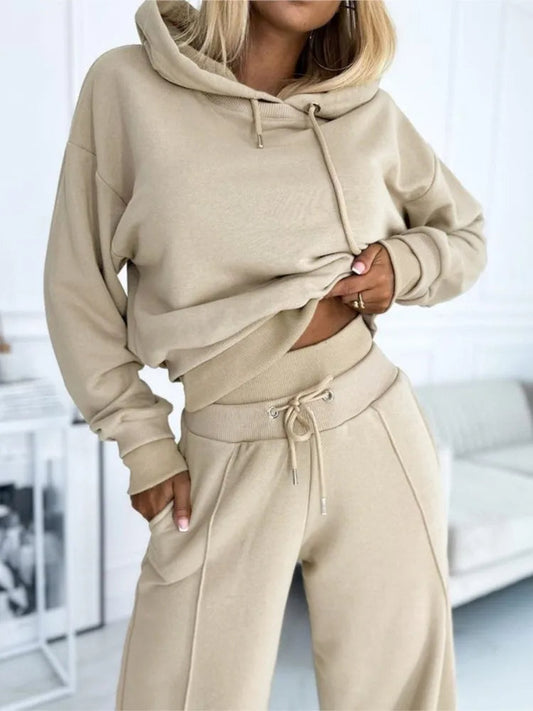 Frieda | Damen Lässiges Zweiteiliges Hoodie Set