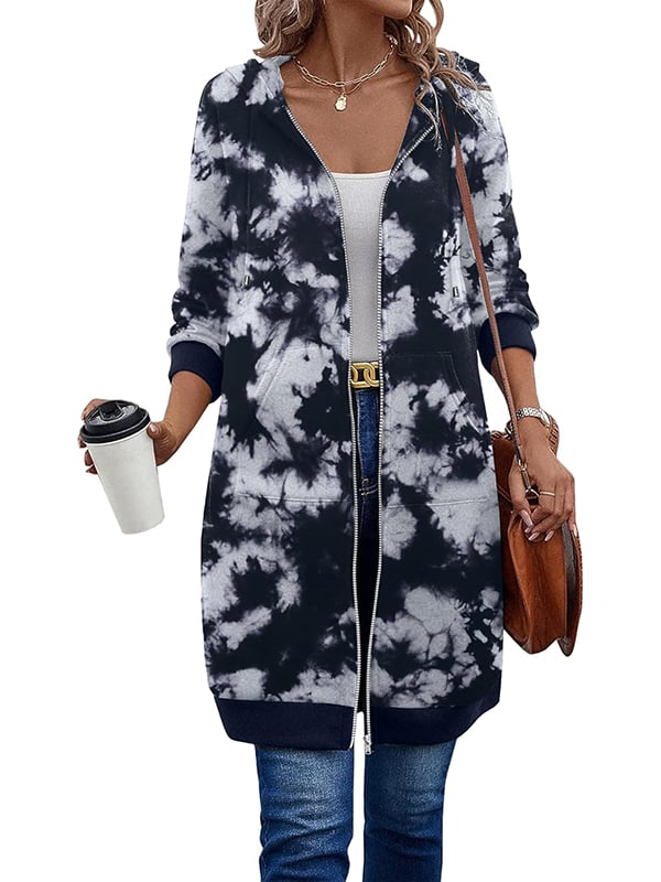 Gabriela | Damen Lange Winterjacke mit Kapuze