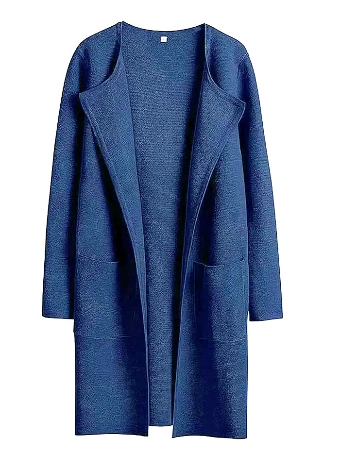 Bettina | Damen Kuschelige Winterstrickjacke mit Taschen