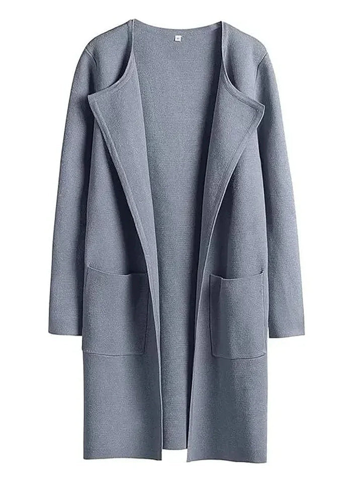 Bettina | Damen Kuschelige Winterstrickjacke mit Taschen