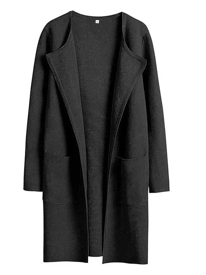 Bettina | Damen Kuschelige Winterstrickjacke mit Taschen