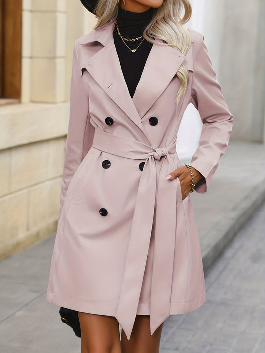 Jacqueline | Damen Winter-Doppelreiher-Trenchcoat