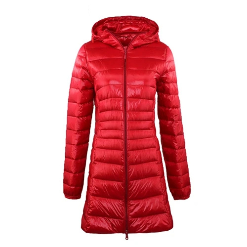 Gabriela | Damen Winter-Steppmantel mit Kapuze und Reißverschluss