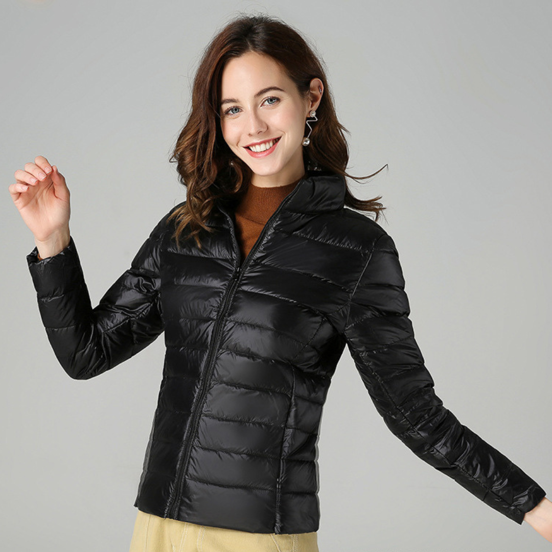 Sabina | Leichte Damen Winter-Pufferjacke mit Reißverschluss