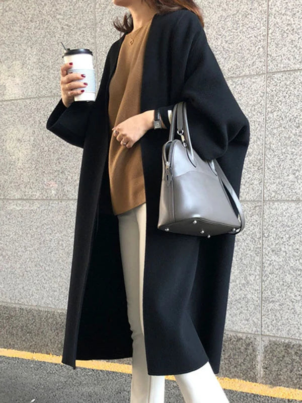 Angela | Damen Winter-Langmantel im minimalistischen Stil