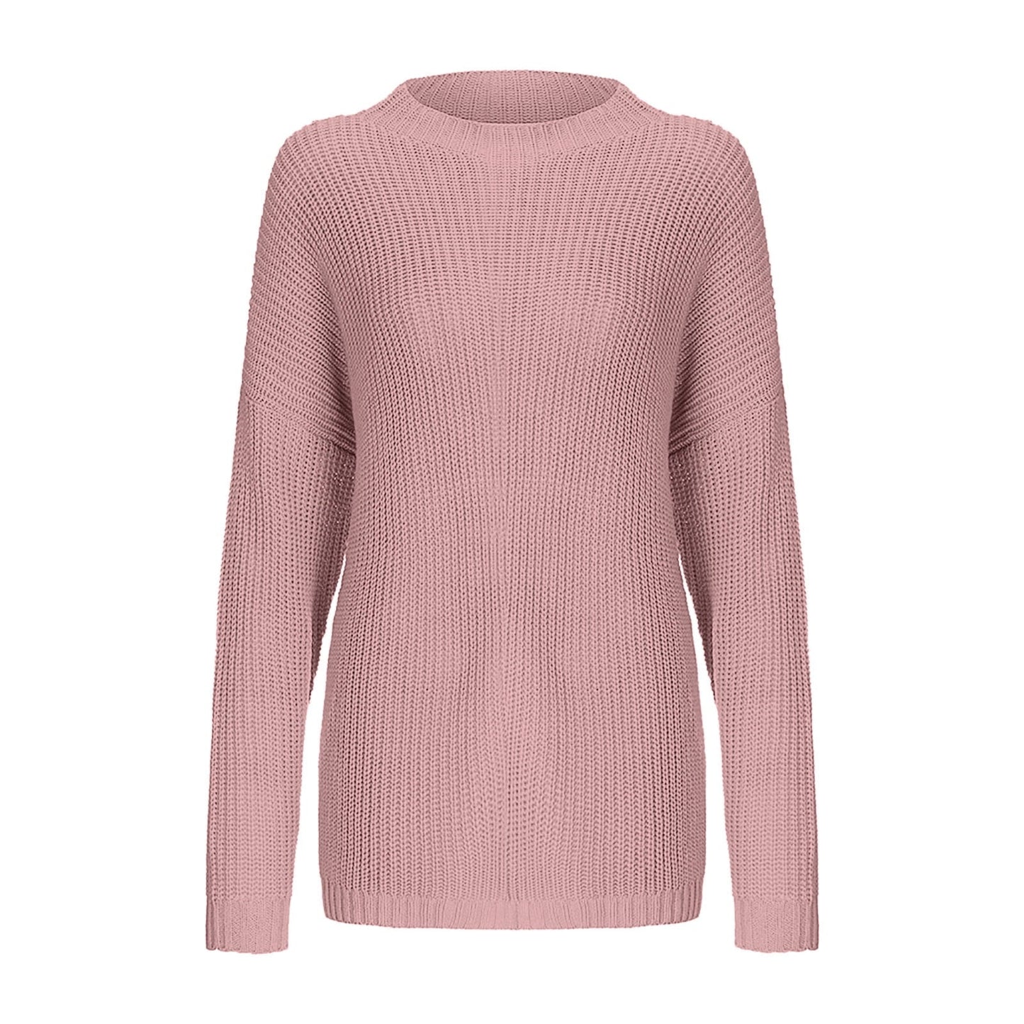 Elfriede | Damen Zweifarbiger Strickpullover mit Musterdesign