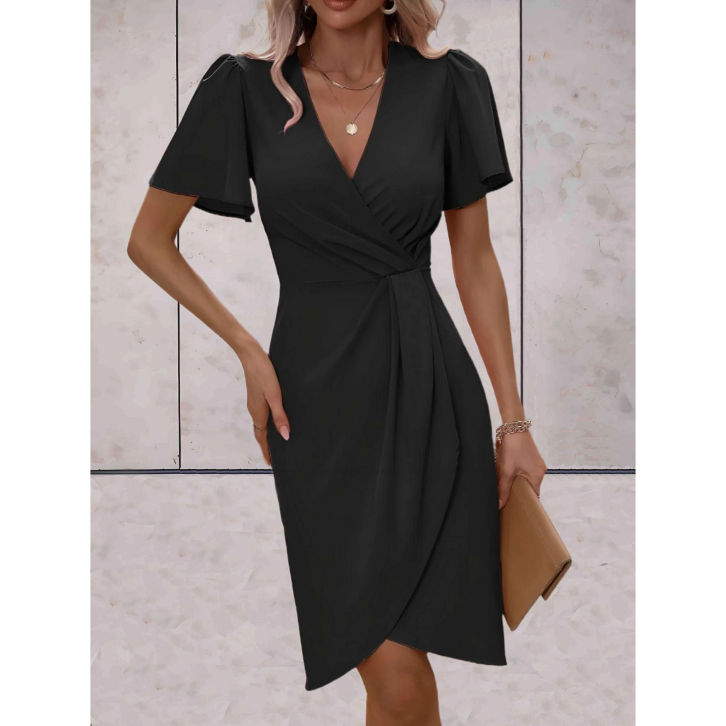 Franziska | Stylisches Wickelkleid für Feiern