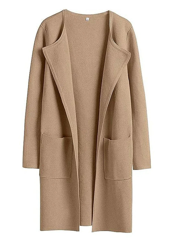 Bettina | Damen Kuschelige Winterstrickjacke mit Taschen