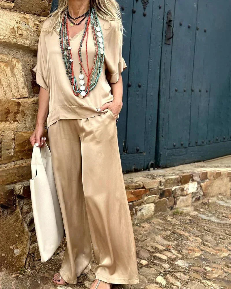 Carmen | Damen Elegantes Zweiteiliges Outfit mit lockerem Schnitt