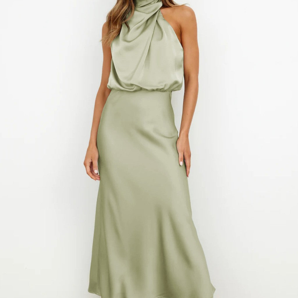 Helga | Elegantes Und Stilvolles Drapiertes Midikleid