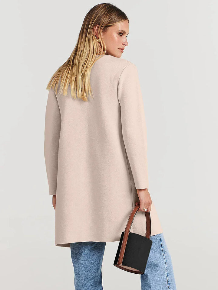 Bettina | Damen Kuschelige Winterstrickjacke mit Taschen