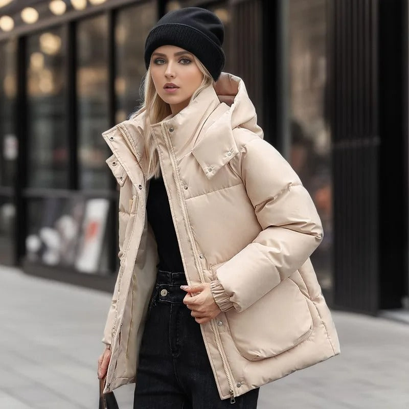 Doris | Damen Winter-Steppjacke mit Kapuze