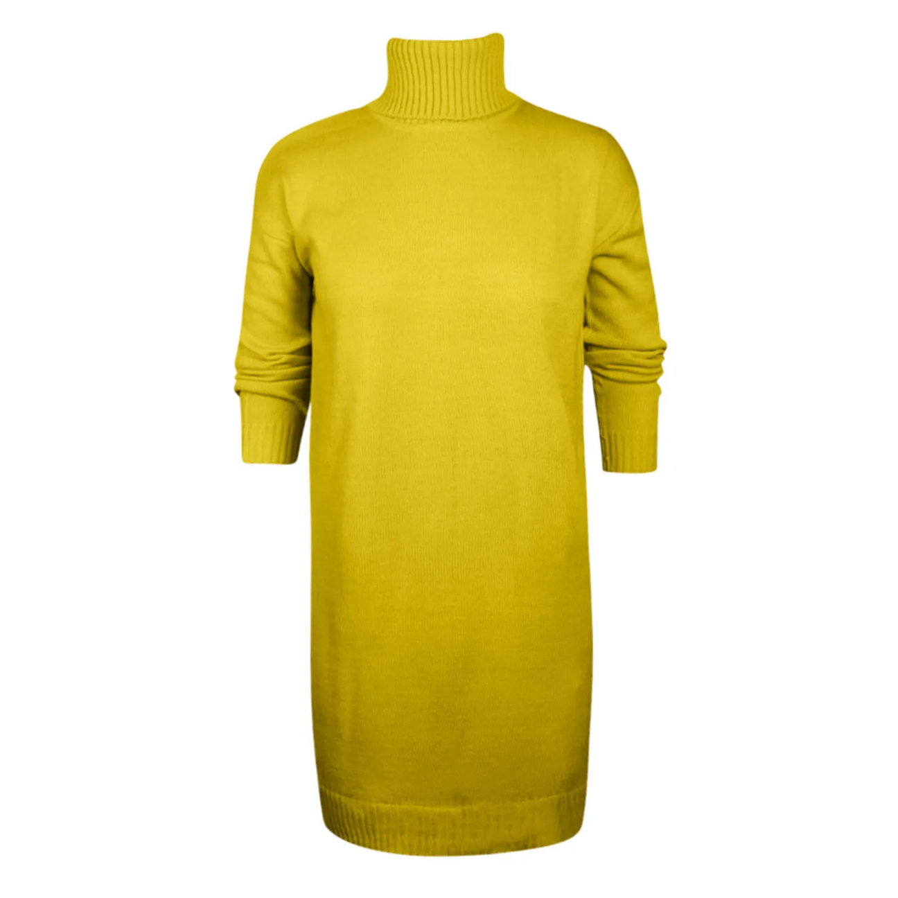 Annika | Damen Winter-Strickkleid mit Rollkragen