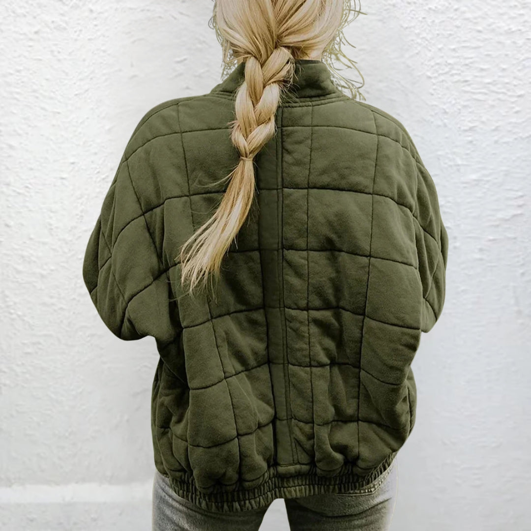 Sophia | Damen Winter Steppjacke mit Reißverschluss