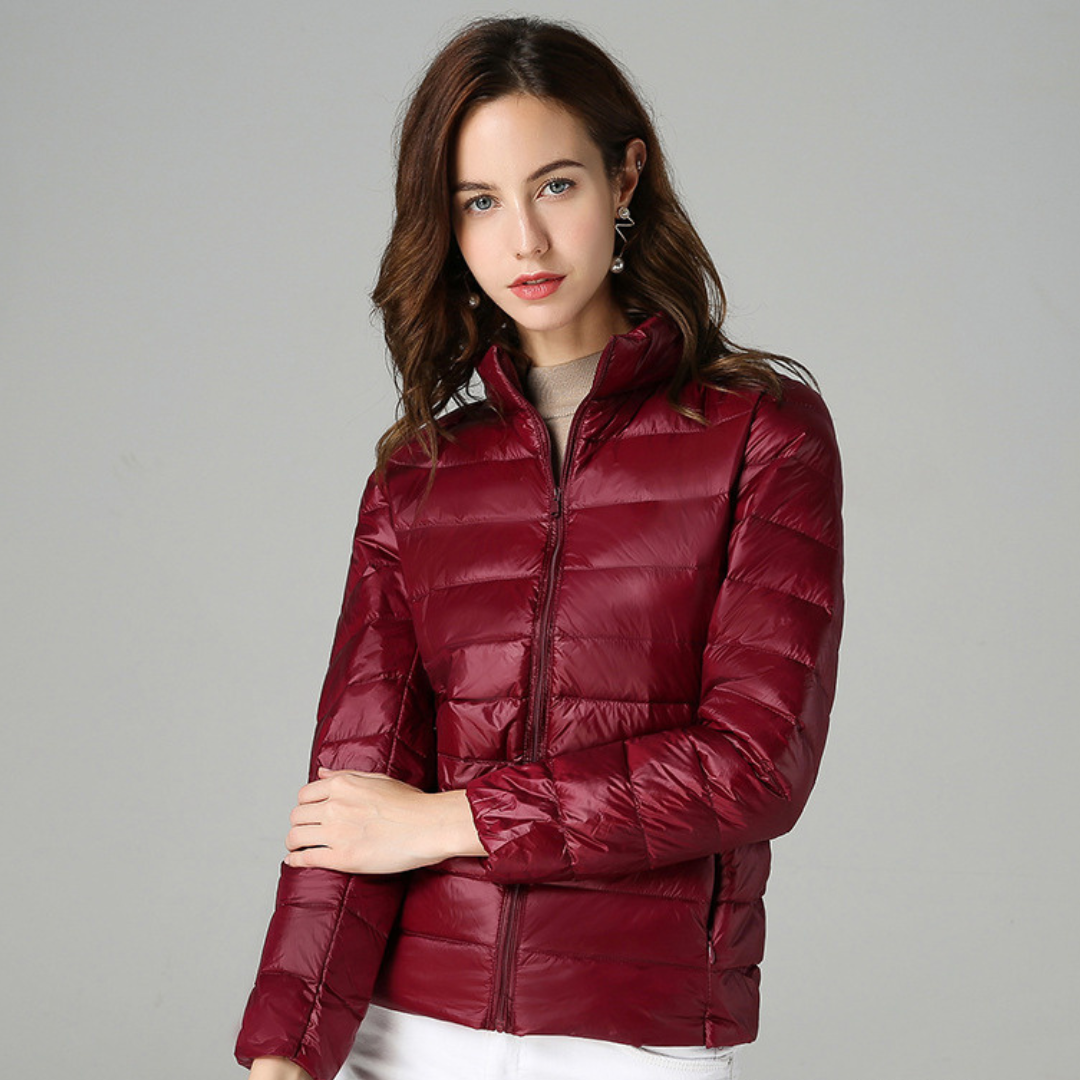 Sabina | Leichte Damen Winter-Pufferjacke mit Reißverschluss