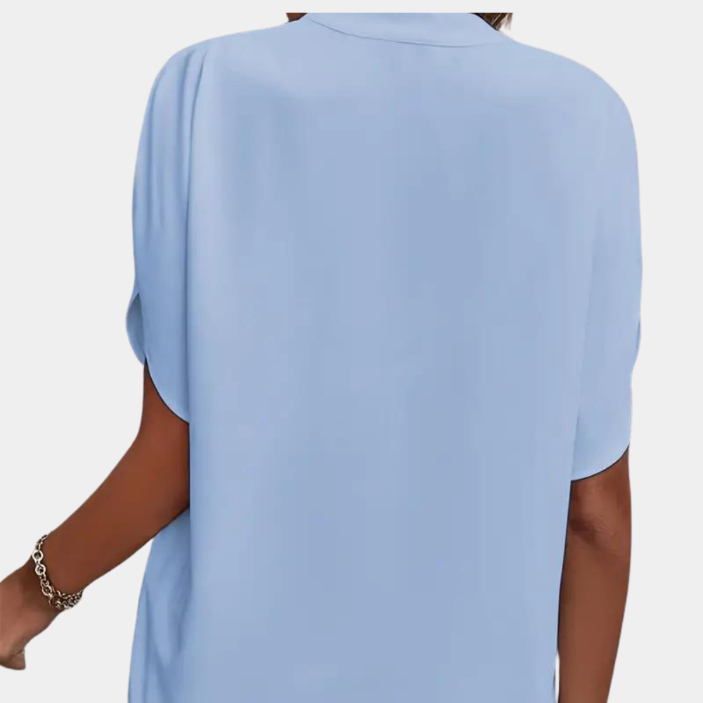Regine | Stylische Damenbluse mit V-Ausschnitt
