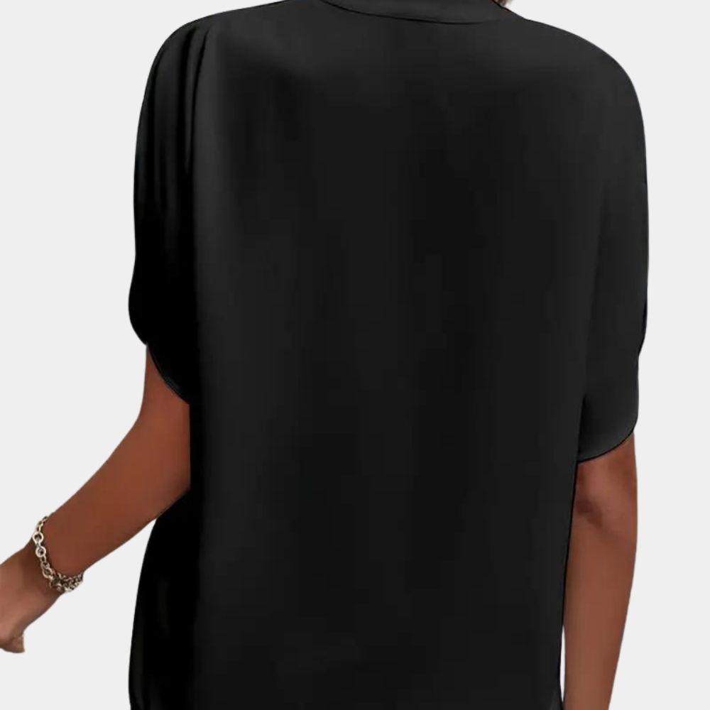 Regine | Stylische Damenbluse mit V-Ausschnitt