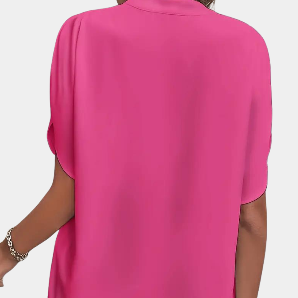 Regine | Stylische Damenbluse mit V-Ausschnitt