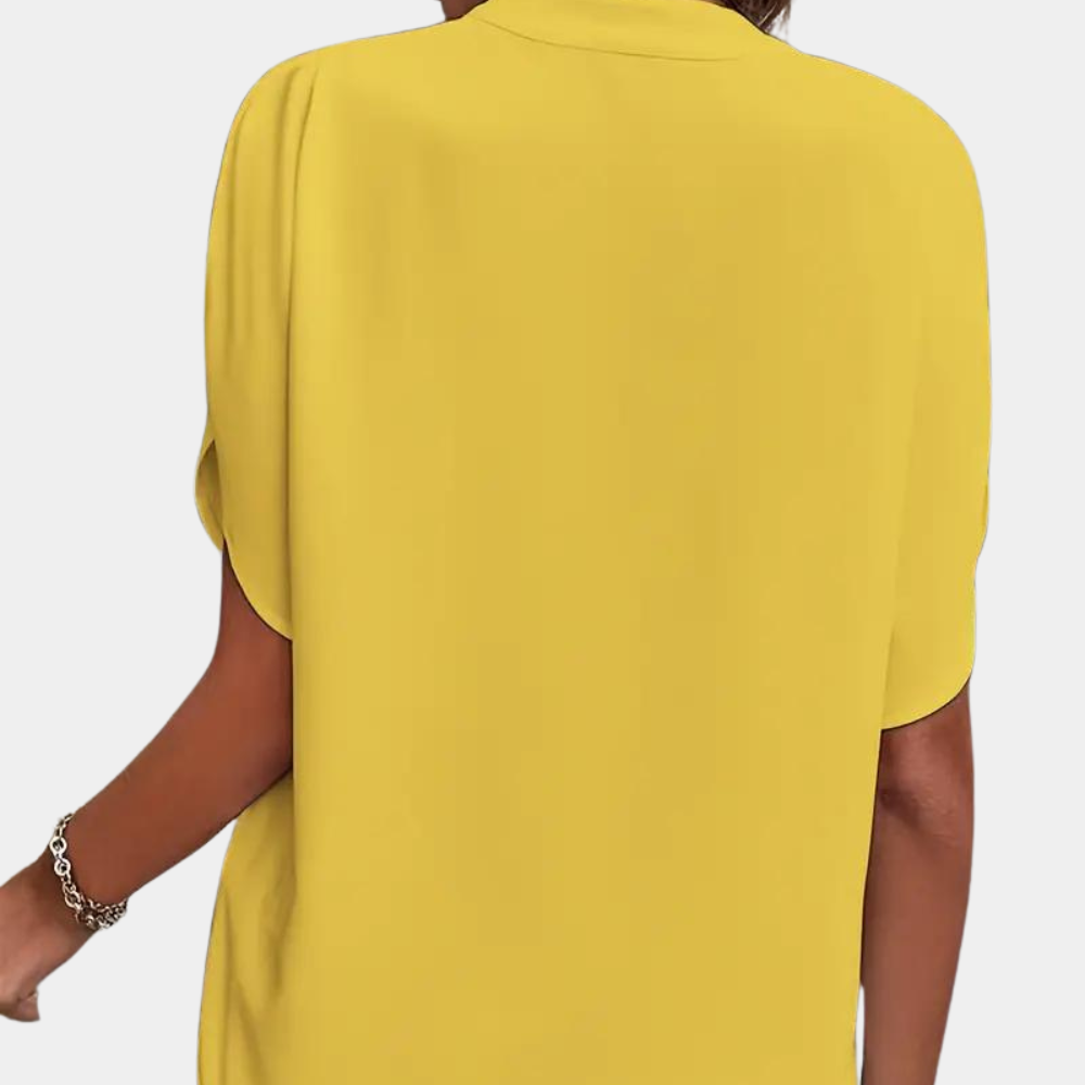 Regine | Stylische Damenbluse mit V-Ausschnitt