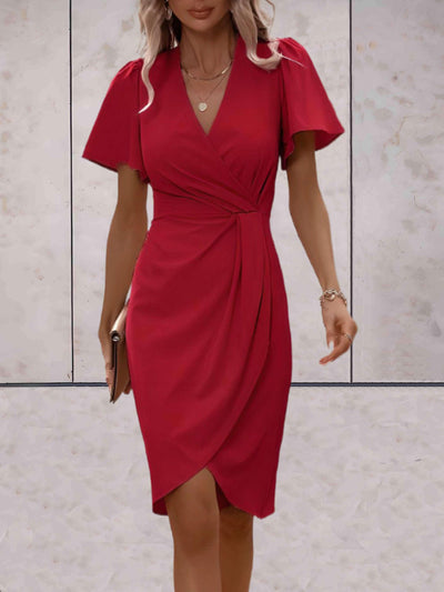 Elfriede | Stilvolles Abendkleid mit V-Ausschnitt