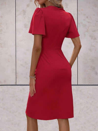 Elfriede | Stilvolles Abendkleid mit V-Ausschnitt