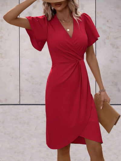 Elfriede | Stilvolles Abendkleid mit V-Ausschnitt