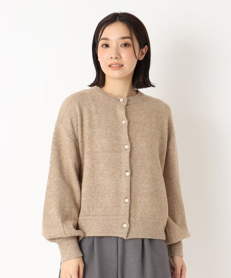Felicia | Damen Strickcardigan mit Knopfverschluss vorne