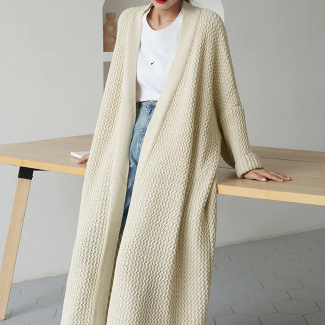 Leonie | Gemütlicher Damen Langstrick-Cardigan