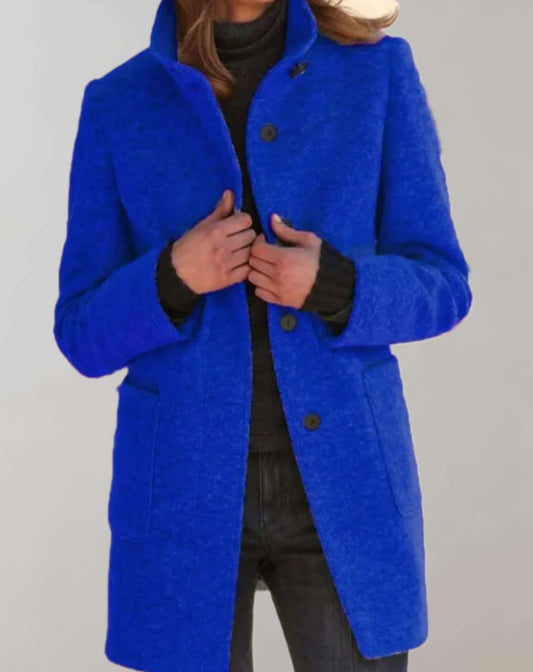 Britta | Stylischer Wintermantel mit Hohem Kragen