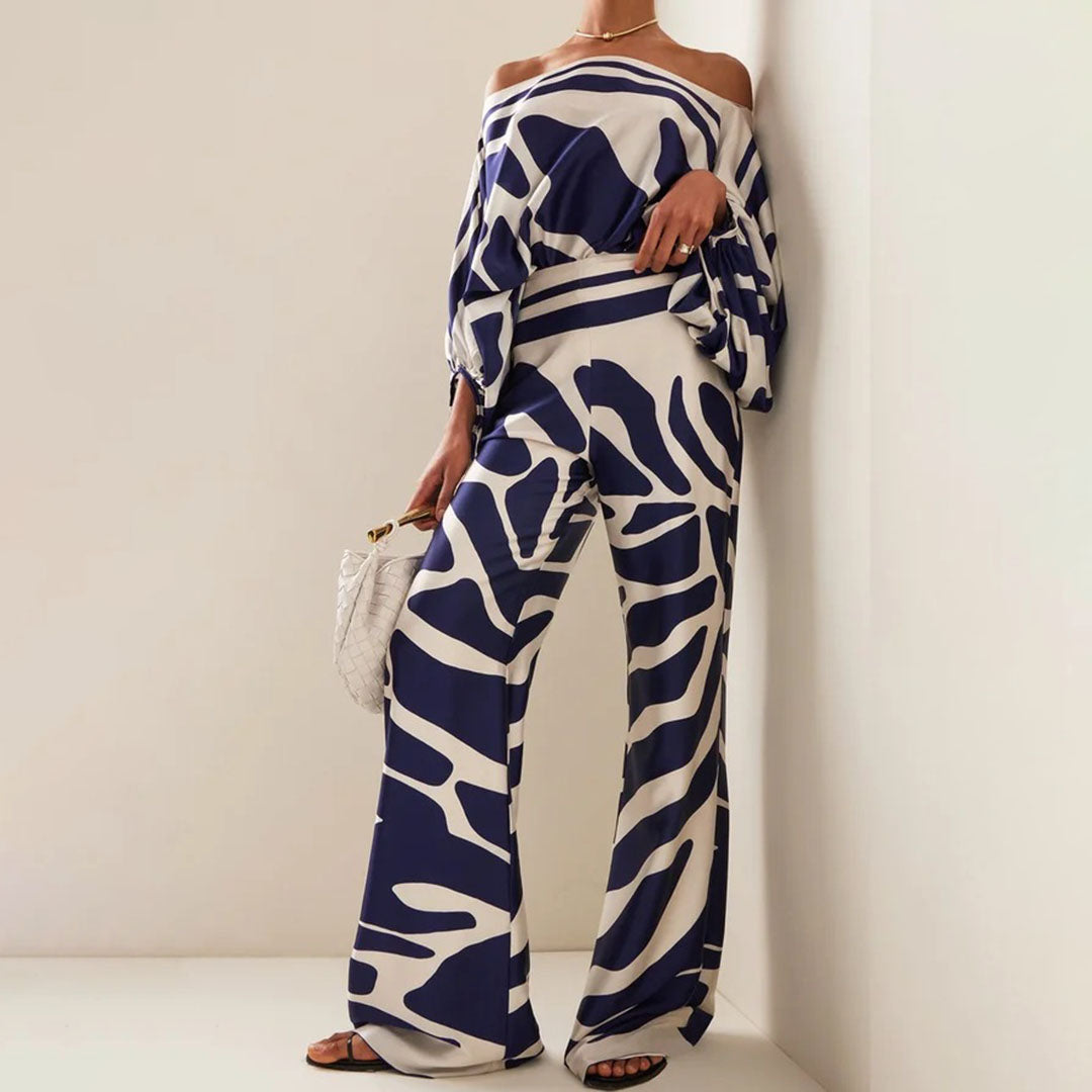 Marie | Elegantes Zweiteiliges Satin-Set Damen